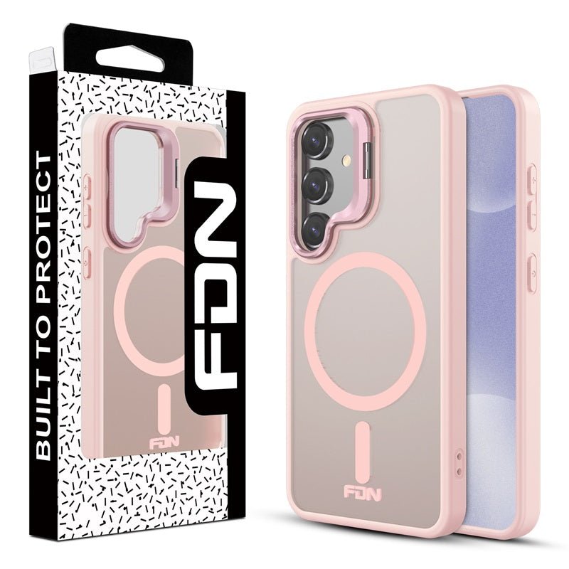 FDN InFrame MagSafe Case with Kickstand for Samsung Galaxy S25 - PinkGalaxy S25