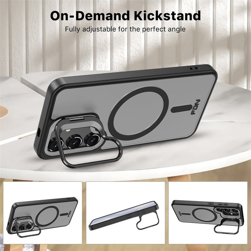 FDN InFrame MagSafe Case with Kickstand for Samsung Galaxy S25 - PinkGalaxy S25