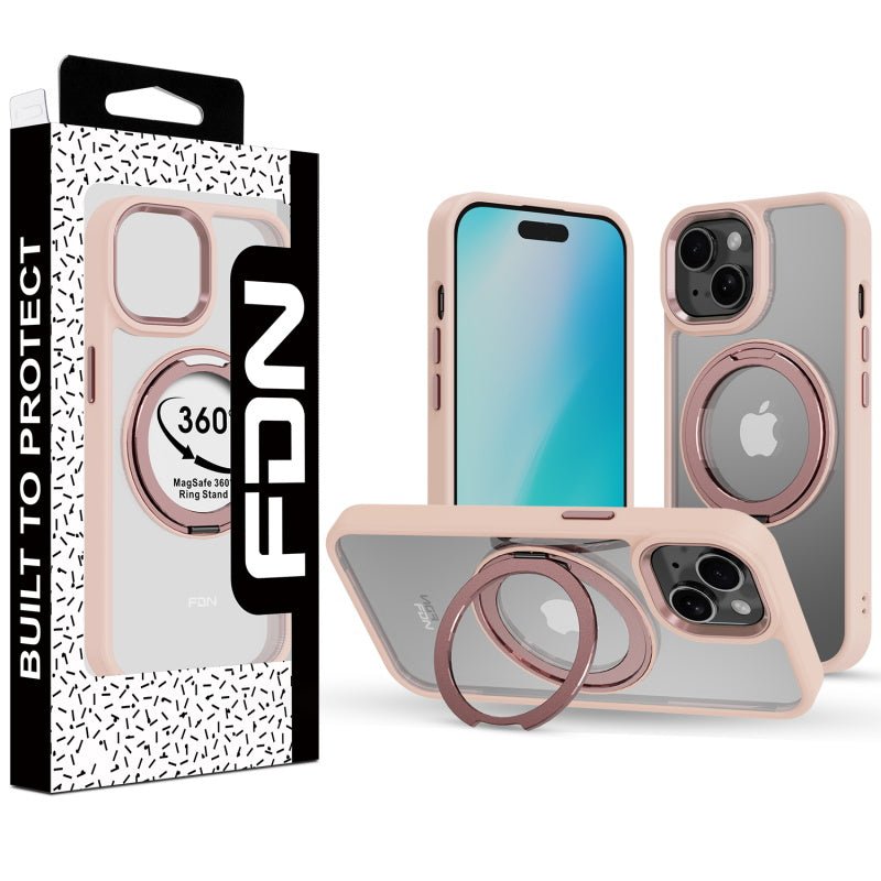 FDN RingRound 360° Kickstand Case w/ MagSafe for Apple iPhone 16e / 14 / 13iPhone 13