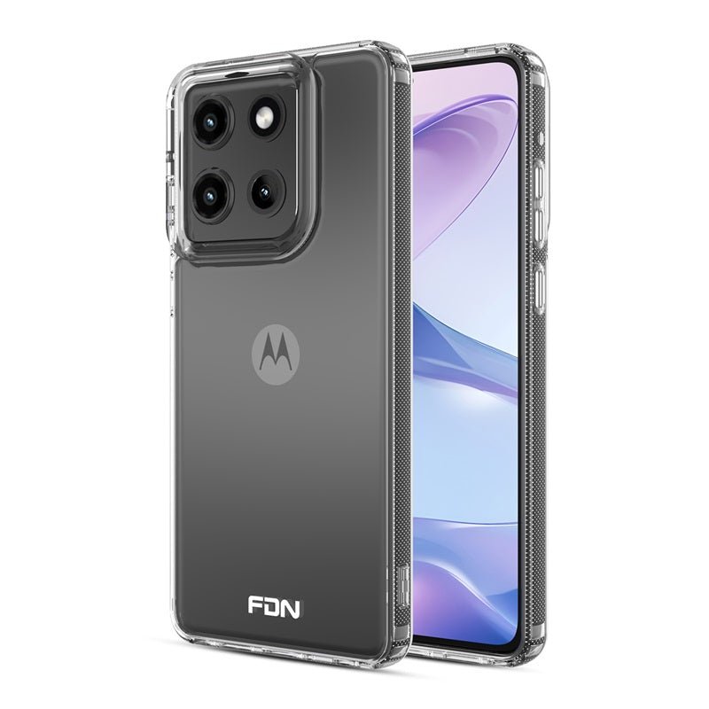 FDN Sturdy Gummy Cover for Motorola Moto G Stylus 5G (2025) - Highly Transparent Clear / Transparent ClearMoto G Stylus 5G 2025