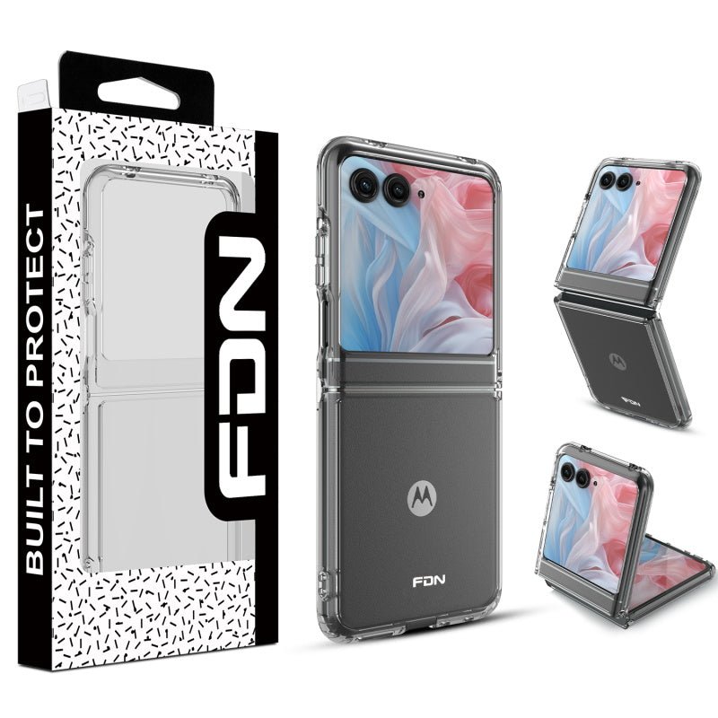 FDN Sturdy Gummy Cover for Motorola razr (2024) / razr (2025) - Highly Transparent Clear / Transparent ClearMotorola razr