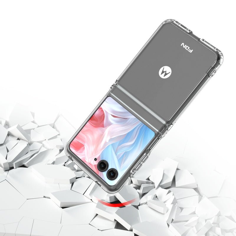 FDN Sturdy Gummy Cover for Motorola razr (2024) / razr (2025) - Highly Transparent Clear / Transparent ClearMotorola razr