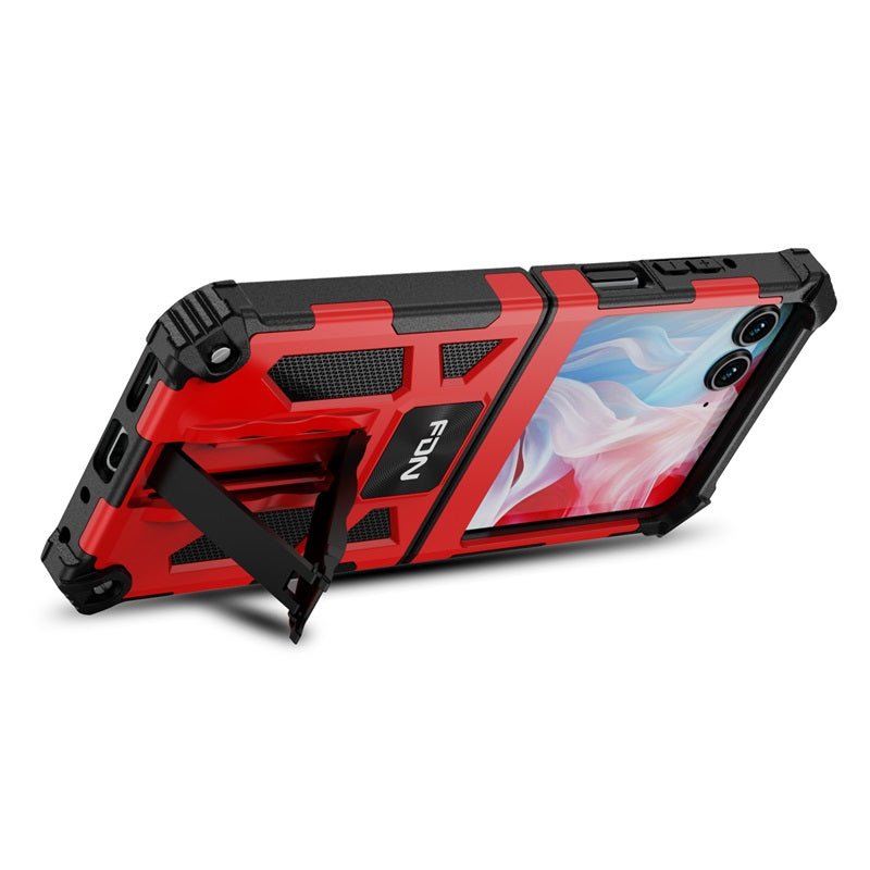 FDN Sturdy Hybrid Protector Cover (with Stand) for Motorola razr (2024)razr (2024)