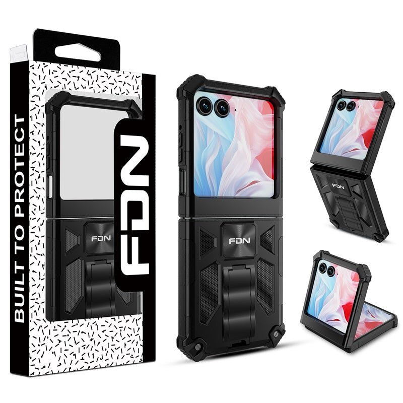 FDN Sturdy Hybrid Protector Cover (with Stand) for Motorola razr (2024)razr (2024)