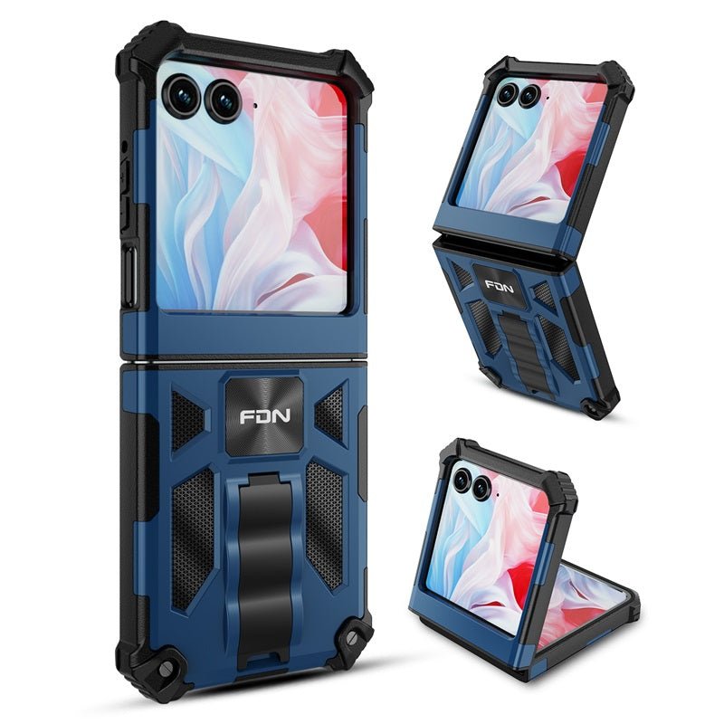 FDN Sturdy Hybrid Protector Cover (with Stand) for Motorola razr (2024)razr (2024)