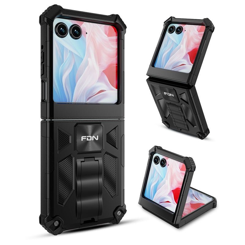 FDN Sturdy Hybrid Protector Cover (with Stand) for Motorola razr (2024)razr (2024)
