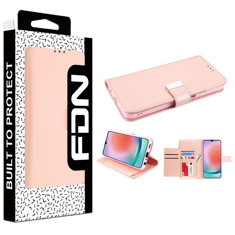 FDN Wallet Folio Case for Samsung Galaxy A15 5G - Rose GoldMyBat Pro