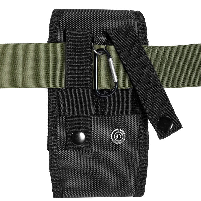 LUXMO Extra Large Vertical Universal Nylon Pouch w/ Card Slot - Black