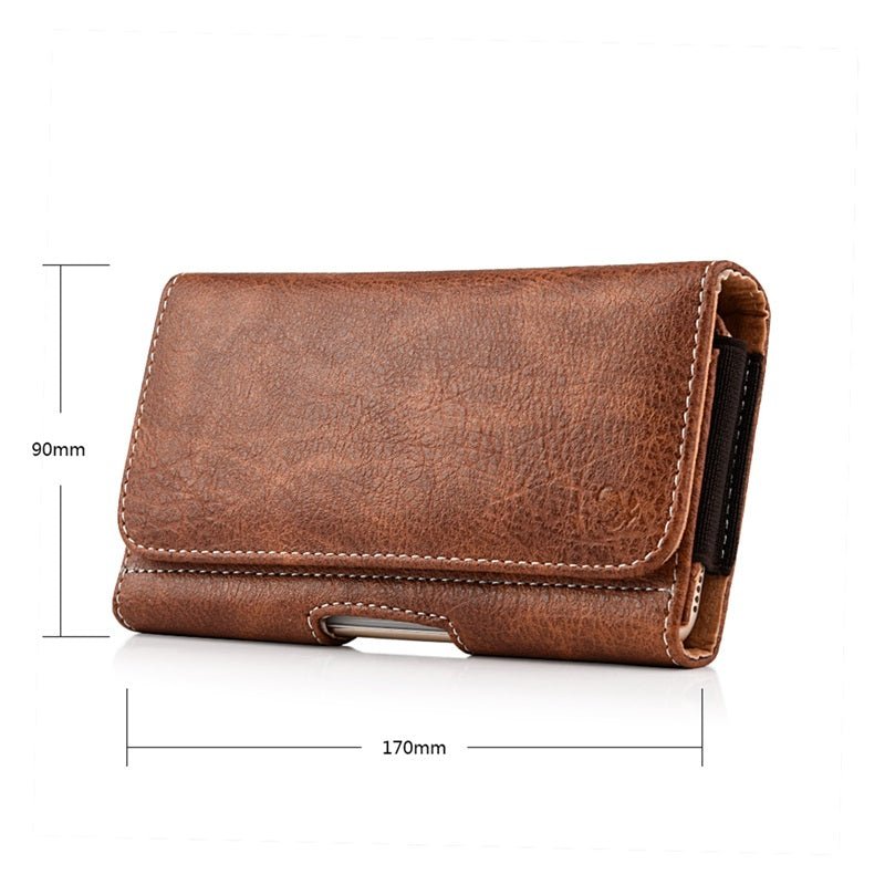 LUXMO Large Horizontal Universal Pouch - Brown
