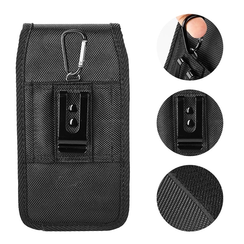 LUXMO Large Vertical Universal Nylon Pouch - Black