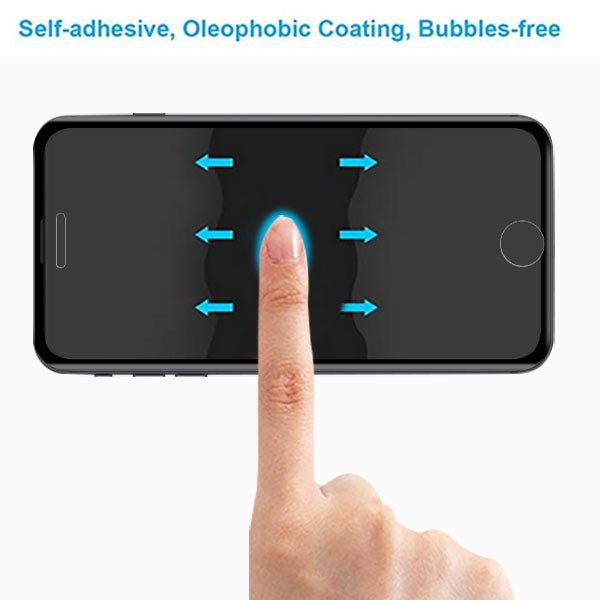 MyBat 3D Curved Edge Full Coverage Tempered Glass Screen Protector (Cellular Dust Prevention For Receiver) for Apple iPhone 8 Plus/7 Plus - BlackMyBat Pro