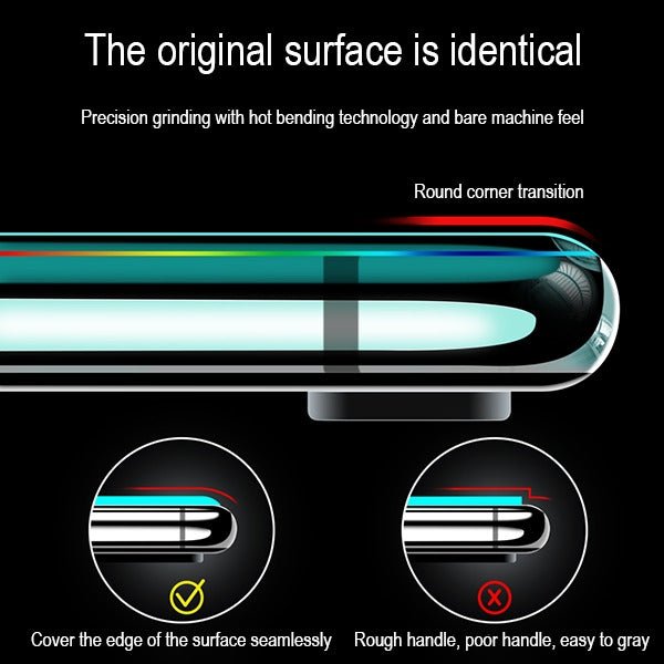 MyBat 3D Curved Edge Full Coverage Tempered Glass Screen Protector (Cellular Dust Prevention For Receiver) for Apple iPhone 8 Plus/7 Plus - BlackMyBat Pro