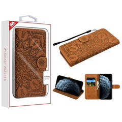 MyBat 3D Mandala MyJacket Wallet for Apple iPhone 11 Pro - BrownMyBat Pro