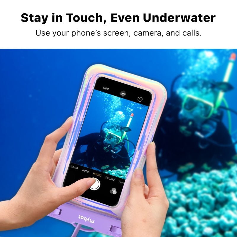 MyBat AquaLock Universal Floating Waterproof Pouch - Iridescent PurpleMyBat Pro
