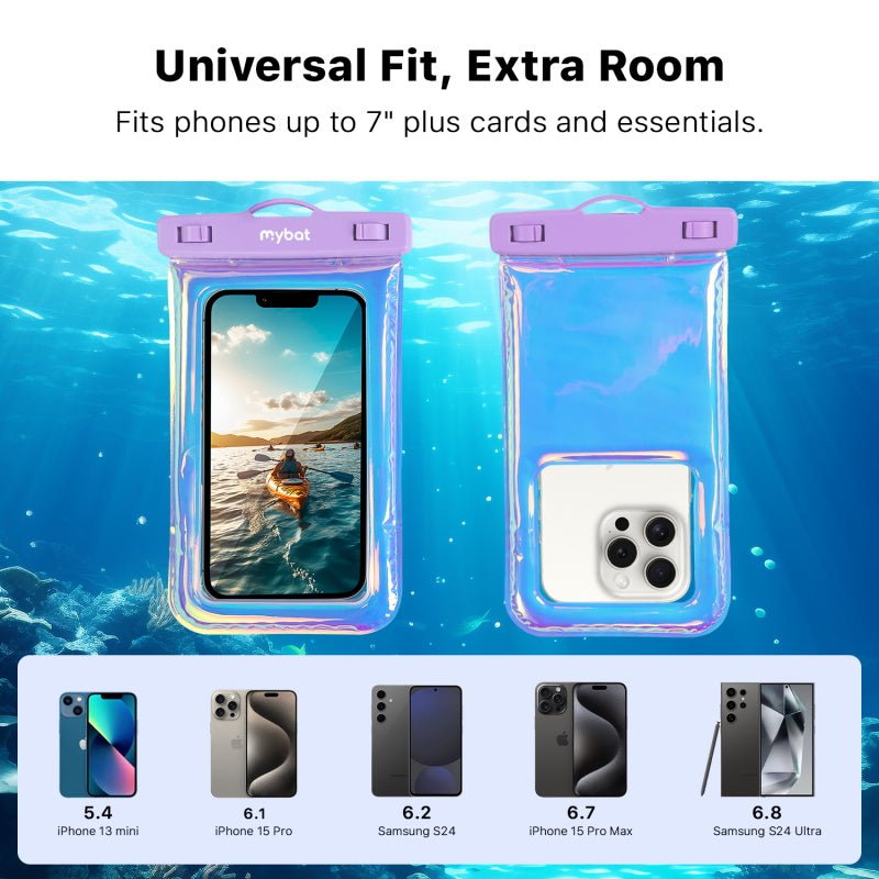 MyBat AquaLock Universal Floating Waterproof Pouch - Iridescent PurpleMyBat Pro