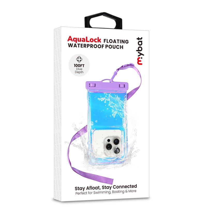 MyBat AquaLock Universal Floating Waterproof Pouch - Iridescent PurpleMyBat Pro