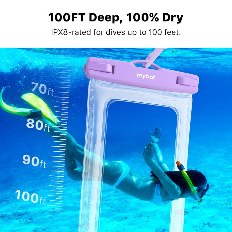 MyBat AquaLock Universal Floating Waterproof Pouch - Iridescent PurpleMyBat Pro