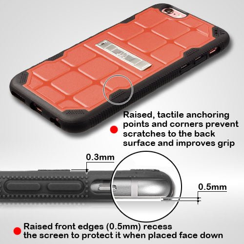 MyBat DefyR Hybrid Protector Cover (with Stand) for Apple iPhone 6s Plus/6 PlusiPhone 6 Plus/6s Plus