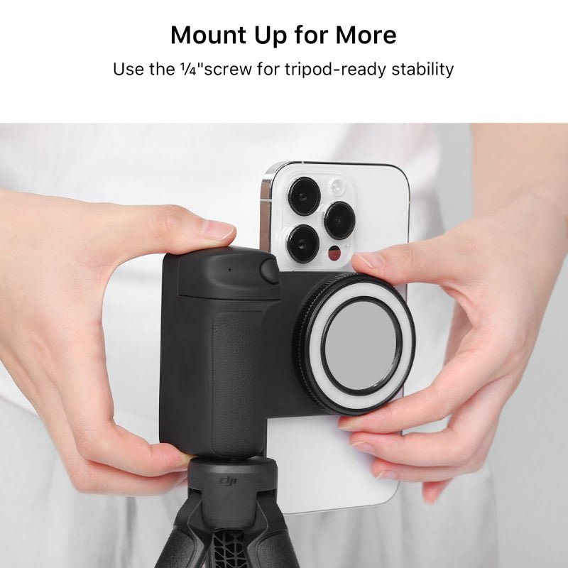 MyBat FlashBack MagSafe Ring Light + Shutter Grip - BlackMyBat Pro