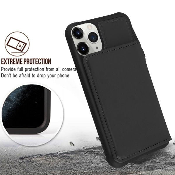 MyBat Flip Wallet Executive Protector Cover(TPU Case with Snap Fasteners) for Apple iPhone 11 ProiPhone 11 Pro
