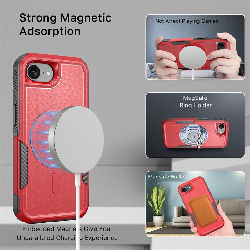 MyBat Fortress Series for Apple iPhone 16e - RedMyBat Pro