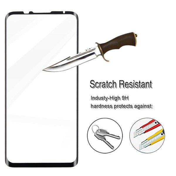 MyBat Full Coverage Tempered Glass Screen Protector for Motorola Moto G Stylus / Moto G Power - BlackMyBat Pro