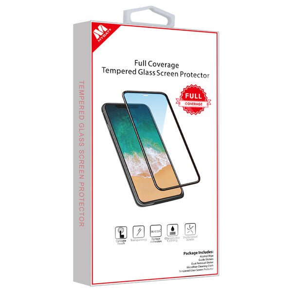 MyBat Full Coverage Tempered Glass Screen Protector for Motorola Moto G Stylus / Moto G Power - BlackMyBat Pro