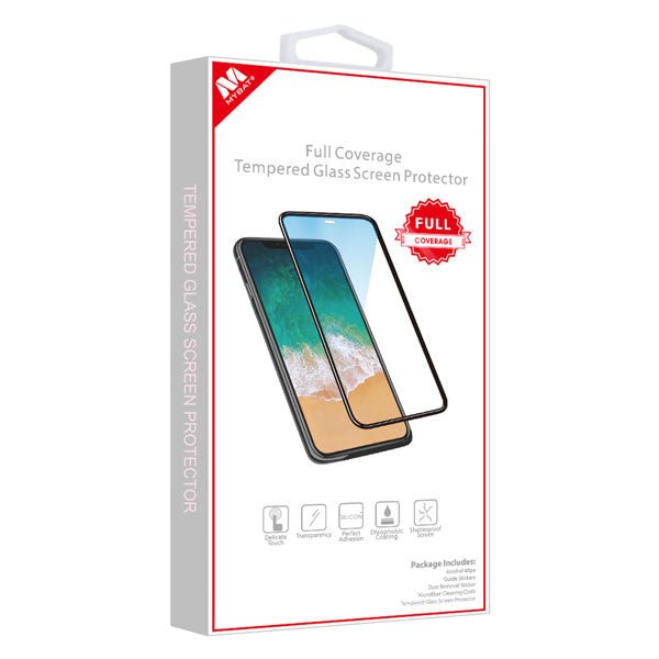 MyBat Full Coverage Tempered Glass Screen Protector for Samsung Galaxy A21 - BlackMyBat Pro