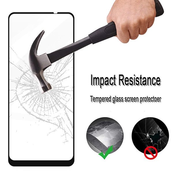 MyBat Full Coverage Tempered Glass Screen Protector for Samsung Galaxy A21 - BlackMyBat Pro