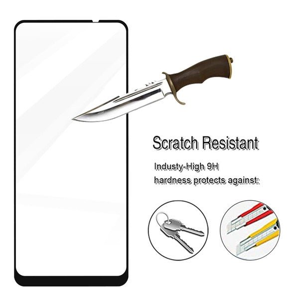 MyBat Full Coverage Tempered Glass Screen Protector for Samsung Galaxy A21 - BlackMyBat Pro