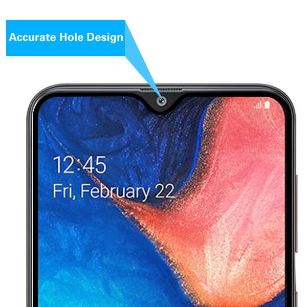 MyBat Full Coverage Tempered Glass Screen Protector for Samsung Galaxy A50 / Galaxy A20 - BlackMyBat Pro