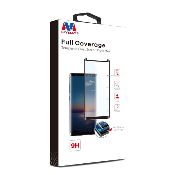 MyBat Full Coverage Tempered Glass Screen Protector for Samsung Galaxy Note 9 - BlackMyBat Pro