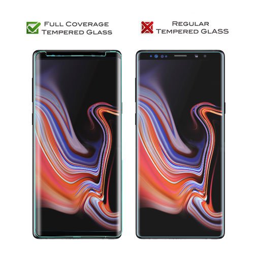 MyBat Full Coverage Tempered Glass Screen Protector for Samsung Galaxy Note 9 - BlackMyBat Pro