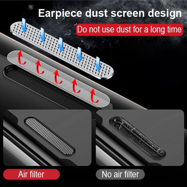 MyBat Full - screen Coverage Tempered Glass Screen Protector (Cellular Dust Prevention For Receiver) for Apple iPhone 8/7 - BlackMyBat Pro