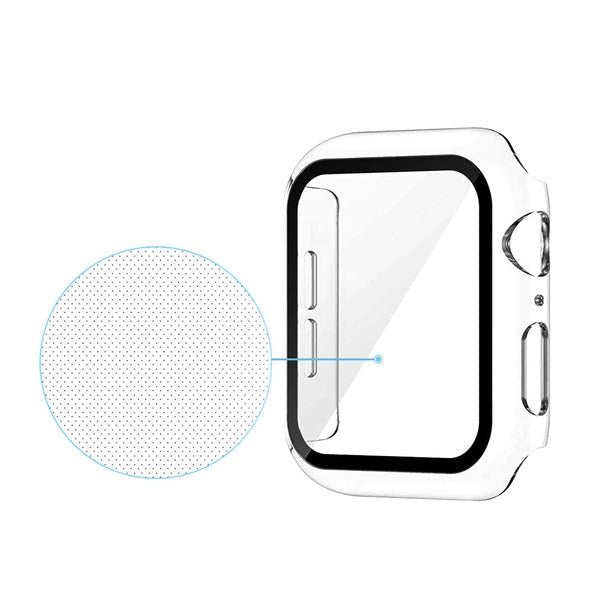 MyBat Fusion Protector Case (with Tempered Glass Screen Protector) for Apple Watch Series 4 40mm/Watch SE (2022) 40mm / Watch SE 40mm - Transparent ClearMyBat Pro