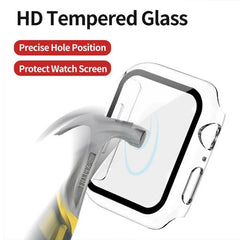 MyBat Fusion Protector Case (with Tempered Glass Screen Protector) for Apple Watch Series 4 40mm/Watch SE (2022) 40mm / Watch SE 40mm - Transparent ClearMyBat Pro