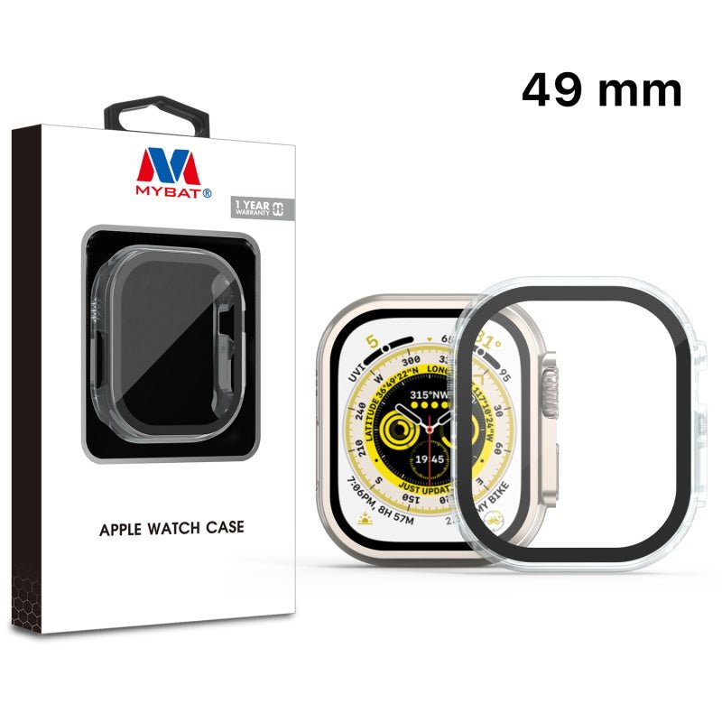 MyBat Fusion Protector Case (with Tempered Glass Screen Protector) for Apple Watch Ultra 49mm / Watch Ultra 2 49mm - BlackMyBat Pro