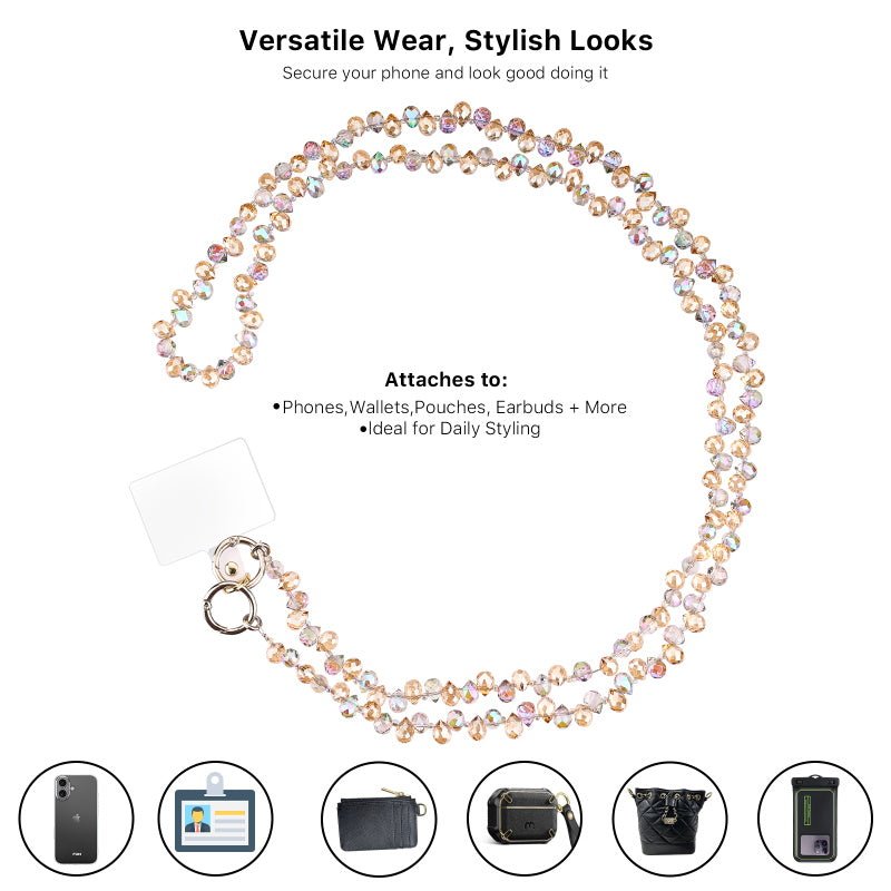 MyBat Gleaming Prism Adorn Series Beaded Crossbody Strap (L=55.1 inch)MyBat Pro