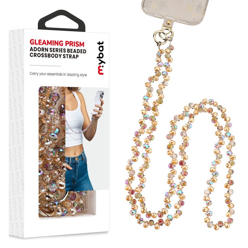 MyBat Gleaming Prism Adorn Series Beaded Crossbody Strap (L=55.1 inch)MyBat Pro