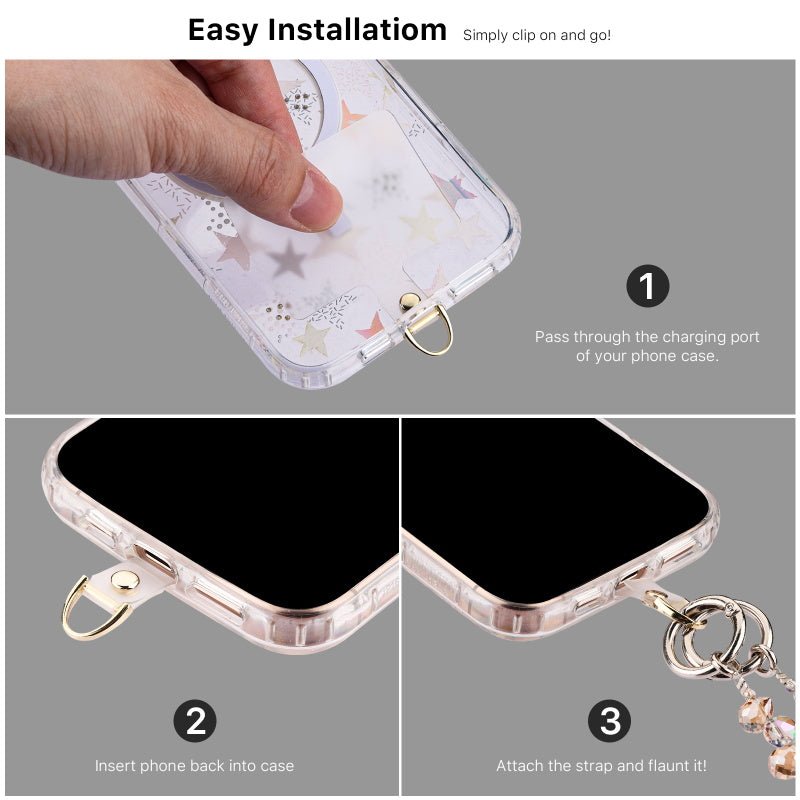 MyBat Gleaming Prism Adorn Series Beaded Crossbody Strap (L=55.1 inch)MyBat Pro