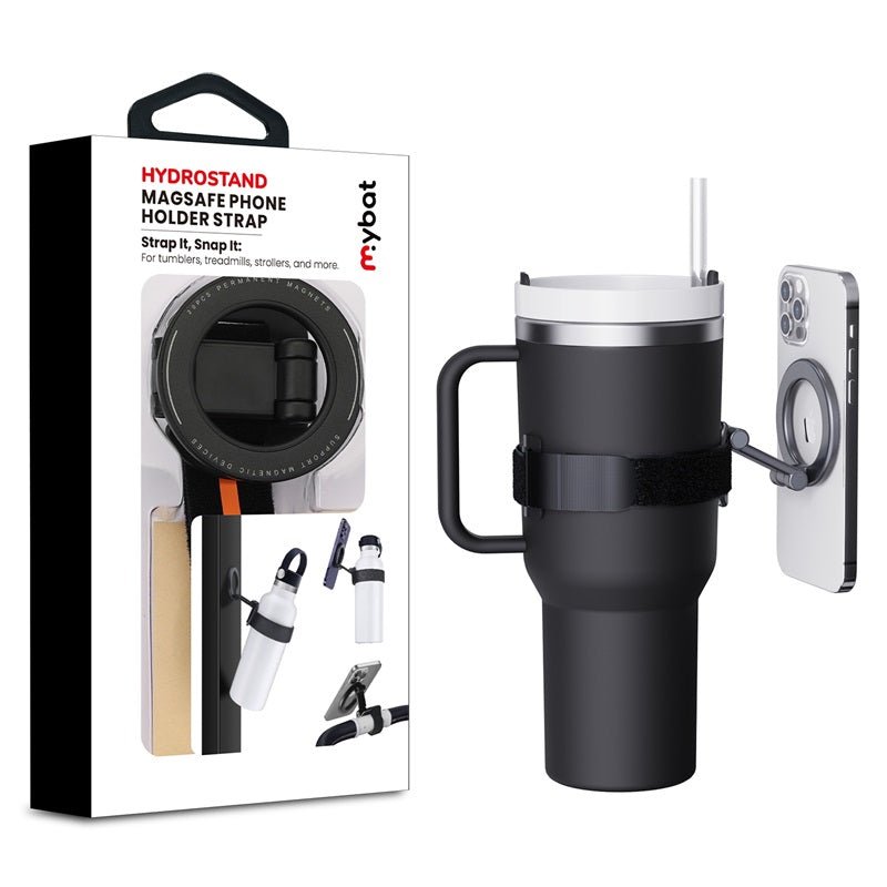 MyBat HydroStand MagSafe Phone Holder Strap - BlackMyBat Pro