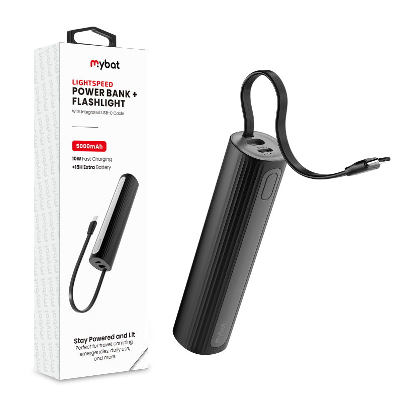 MyBat LightSpeed 5000 mAh Power Bank + FlashlightMyBat