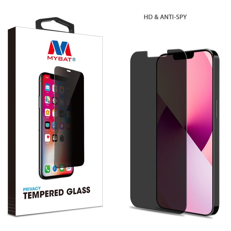 MyBat Privacy Tempered Glass Screen Protector (2.5D) for Apple iPhone 13 (6.1) / iPhone 13 Pro (6.1) / iPhone 14 (6.1)iPhone 13