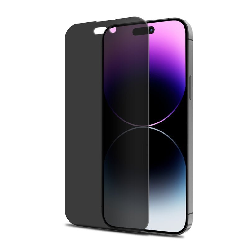 MyBat Privacy Tempered Glass Screen Protector (2.5D) for Apple iPhone 14 Pro (6.1) - ClearMyBat Pro