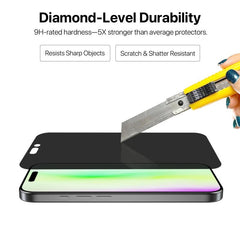 MyBat Pro 360° Privacy Full Coverage Tempered Glass for Apple iPhone 17/iPhone 16 Pro / 17 Pro - BlackMyBat Pro