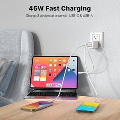 MyBat Pro 45W 3-Port Wall Charger w/ USB-C to USB-C CableMyBat Pro