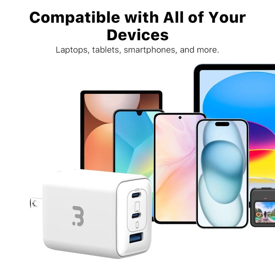 MyBat Pro 45W 3-Port Wall Charger w/ USB-C to USB-C CableMyBat Pro