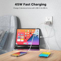 MyBat Pro 45W GaN 3 - Port Wall Charger - WhiteMybat Pro