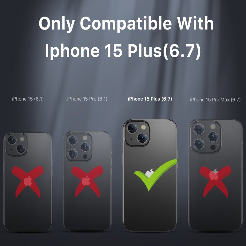 MyBat Pro Antimicrobial Maverick Series w/ MagSafe Case with Holster and Tempered Glass for Apple iPhone 15 Plus (6.7)iPhone 15 Plus