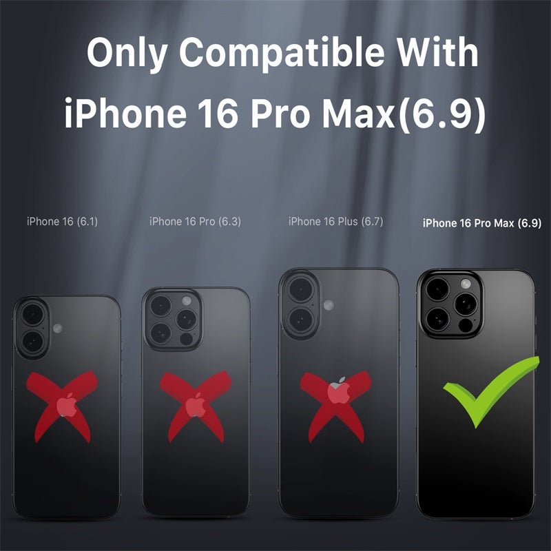 MyBat Pro Antimicrobial Maverick Series w/ MagSafe Case with Holster and Tempered Glass for Apple iPhone 16 Pro MaxiPhone 16 Pro Max
